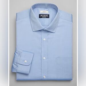 Jos.A. Bank, Traveler's Collection Slim Fit Long Sleeve Shirt, Size 16.5-34
